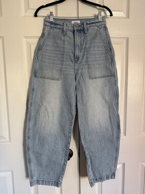 Pistola High-Rise Relaxed Light Wash Jeans - Light Blue